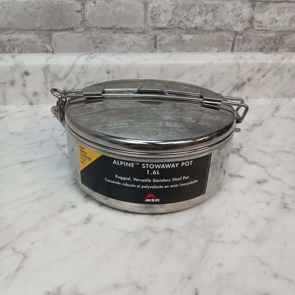MSR Alpine Stainless Steel Stowaway Camping Pot 775 mL